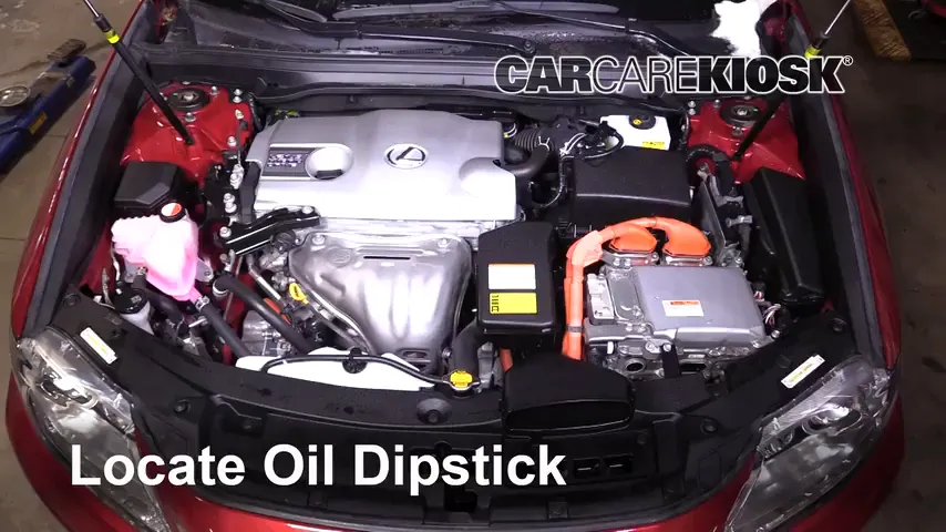 2015 Lexus ES300h 2.5L 4 Cyl. Oil Check Oil Level